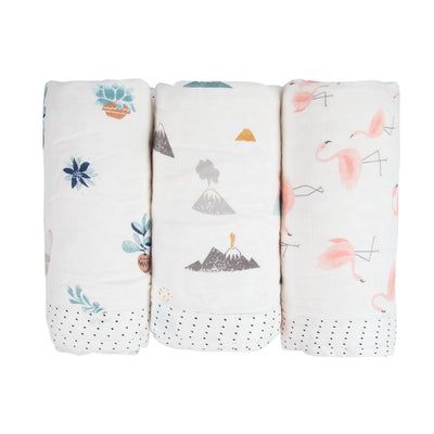 Baby Kid Double Layer Bamboo Fibre Blankets 120*120 - 0605 - Little Kooma