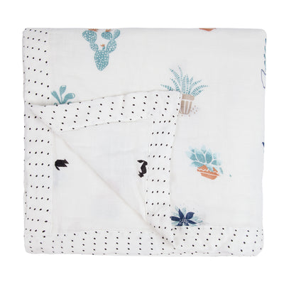 Baby Kid Double Layer Bamboo Fibre Blankets 120*120 - 0605 - Little Kooma