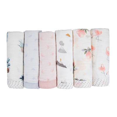 Baby Kid Double Layer Bamboo Fibre Blankets 120*120 - 0605 - Little Kooma
