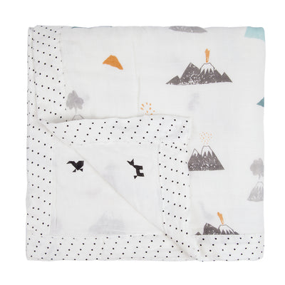 Baby Kid Double Layer Bamboo Fibre Blankets 120*120 - 0605 - Little Kooma