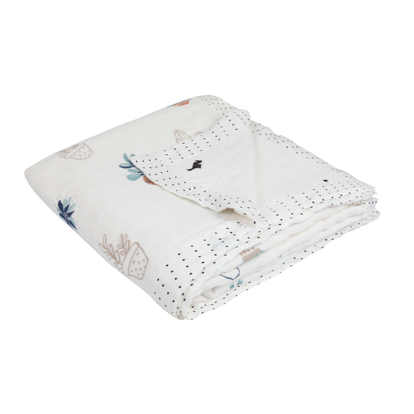 Baby Kid Double Layer Bamboo Fibre Blankets 120*120 - 0605 - Little Kooma