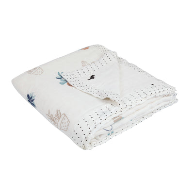 Baby Kid Double Layer Bamboo Fibre Blankets 120*120 - 0605 - Little Kooma