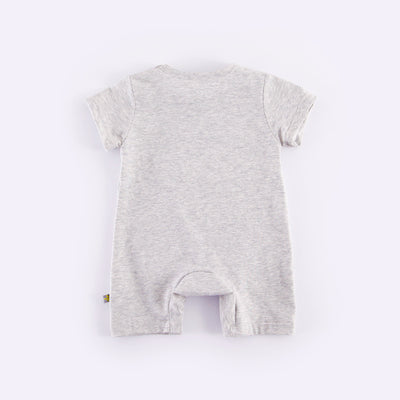 Baby Grey Romper w Yellow Star  - 0902 - Little Kooma