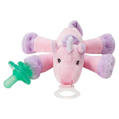 Nookums Paci-Plushies Shakies - Unicorn Pacifier Holder - Plush Toy Includes Detachable Pacifier - Little Kooma