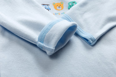 Baby Kid Boys Long Sleeve T-shirt Pants Pajamas Plaid Bear Cars 3 Pack - Little Kooma