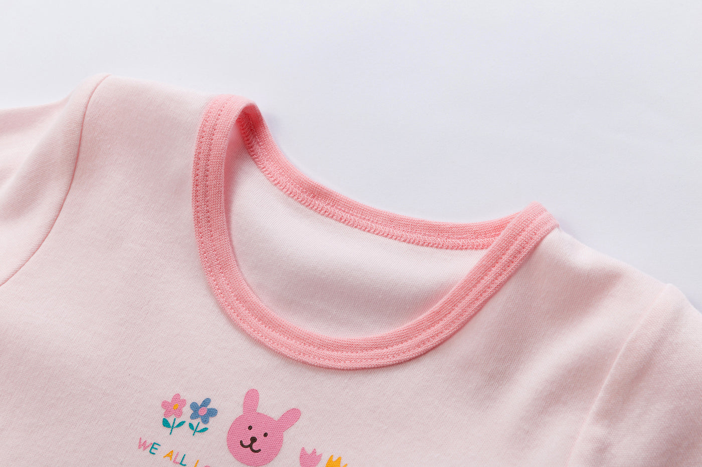 Baby Kid Girls Long Sleeve T-shirt Pants Pajamas Plaid Bunny 3 Pack - Little Kooma