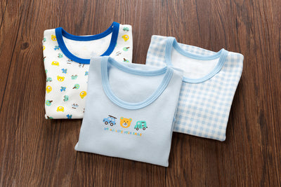 Baby Kid Boys Long Sleeve T-shirt Pants Pajamas Plaid Bear Cars 3 Pack - Little Kooma