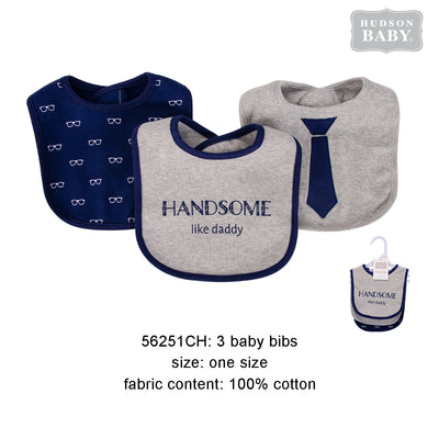 Hudson Baby Bibs 3 Pcs Pack - Little Kooma