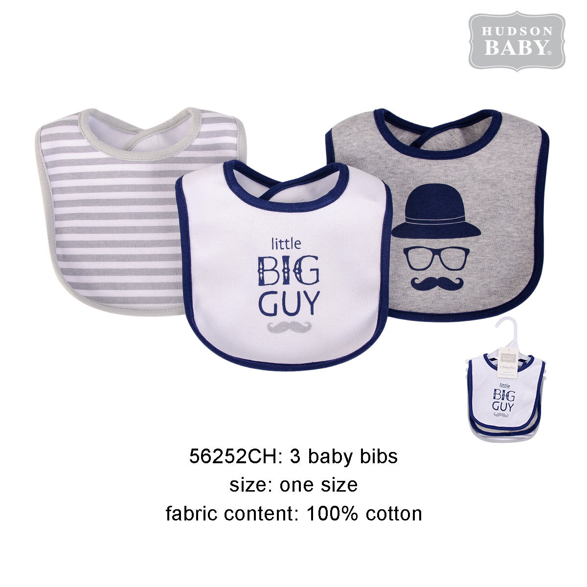 Hudson Baby Bibs 3 Pcs Pack - Little Kooma