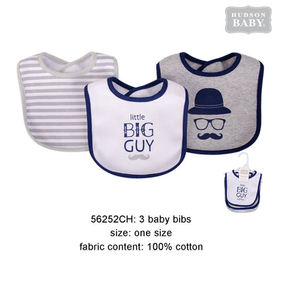 Hudson Baby Bibs 3 Pcs Pack - Little Kooma