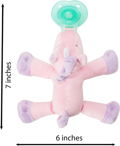 Nookums Paci-Plushies Shakies - Unicorn Pacifier Holder - Plush Toy Includes Detachable Pacifier - Little Kooma
