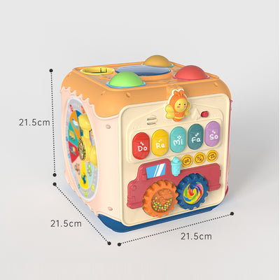 Huanger Baby Activity Box - 6 Sides Multi-Functional Early Educational Toy - Little Kooma