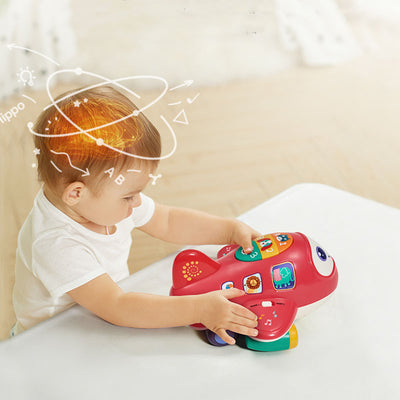 Babycare Bump & Go Toys Educational Toy with numbers, alphabet, shape, animal and sound for baby - Little Kooma
