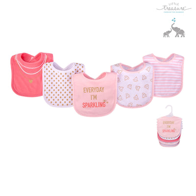 Baby 5pc Interlock Bibs Sparkling 75516 - Little Kooma