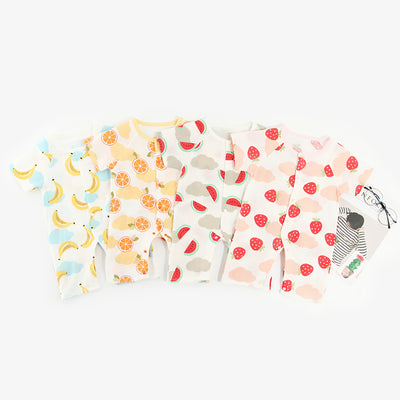 Baby Fruits Gauze Romper Front Buttons - 1006 - Little Kooma