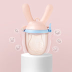 Babycare Baby Food Feeder Feeding Fruit Vegetable Bite Pacifier with 3 Nipple Replacement - Little Kooma