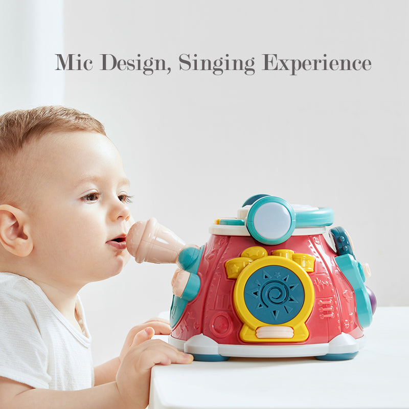 Babycare Baby Toddler Activity Center Musical Activity Cube Play Learning Center Toy with Lights & Sounds - Little Kooma