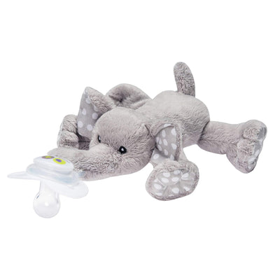 Nookums Paci-Plushies Buddies - Elephant Pacifier Holder - Plush Toy Includes Detachable Pacifier - Little Kooma