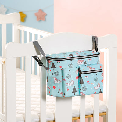 Baby Print Stroller Organizer Bag Pram Hang Pouch - Little Kooma