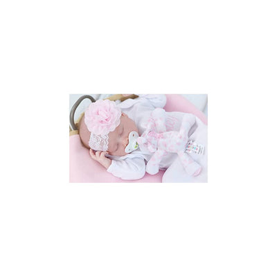 Nookums Paci-Plushies Buddies - Pink Giraffe Pacifier Holder - Plush Toy Includes Detachable Pacifier - Little Kooma