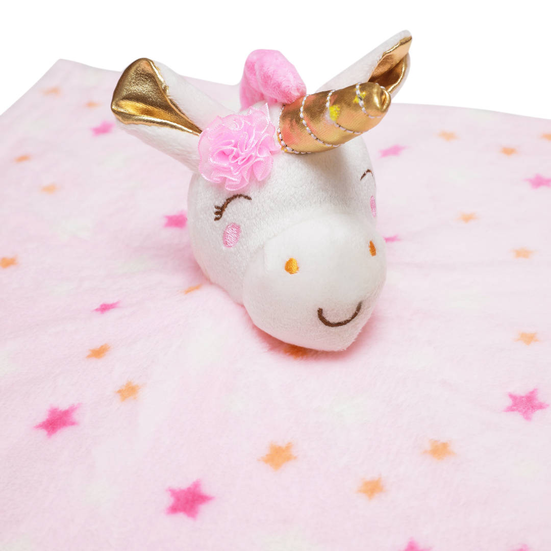 Personalised Customized Luvable Friends Plush Blanket With Unicorn 5102580 - Little Kooma