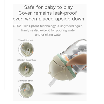 Babycare Baby Sippy Cups Training Cup Water Drinking Bottle Straw Cup 210ml 300ml - Little Kooma
