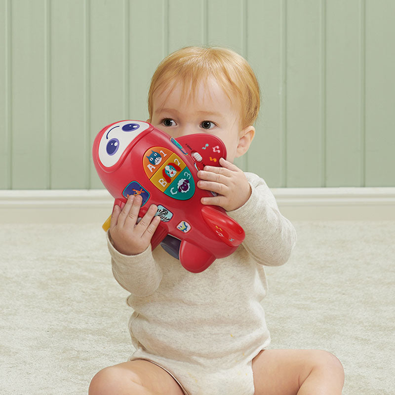 Babycare Bump & Go Toys Educational Toy with numbers, alphabet, shape, animal and sound for baby - Little Kooma
