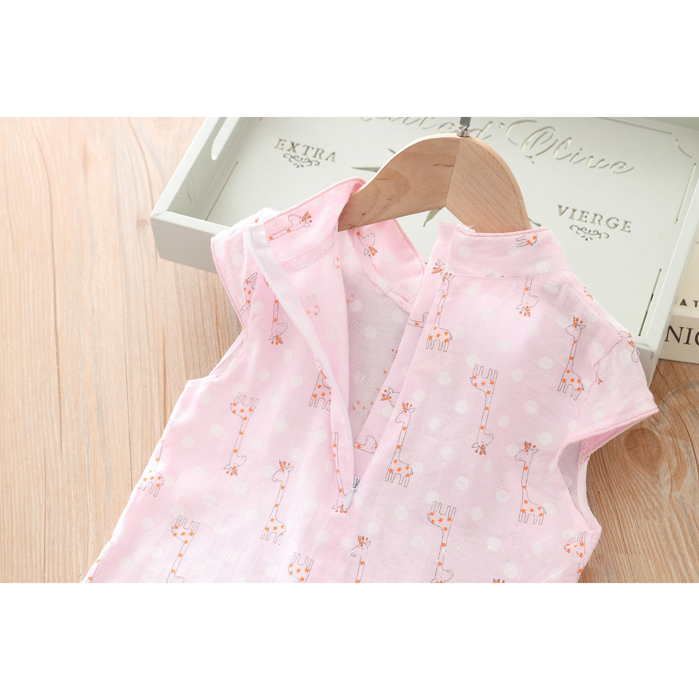[KG18] Kids Girls Cheongsam Dress w Giraffe CNY Chinese New Year Outfit - Little Kooma
