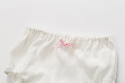 Baby Kid Girls Net Cotton Brief Underwear Pink Hearts 3 Pack - Little Kooma
