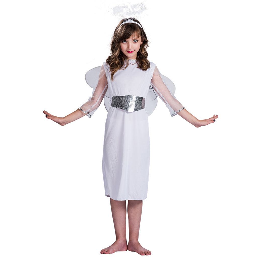Kids Halloween Costume White Angel Set - Little Kooma