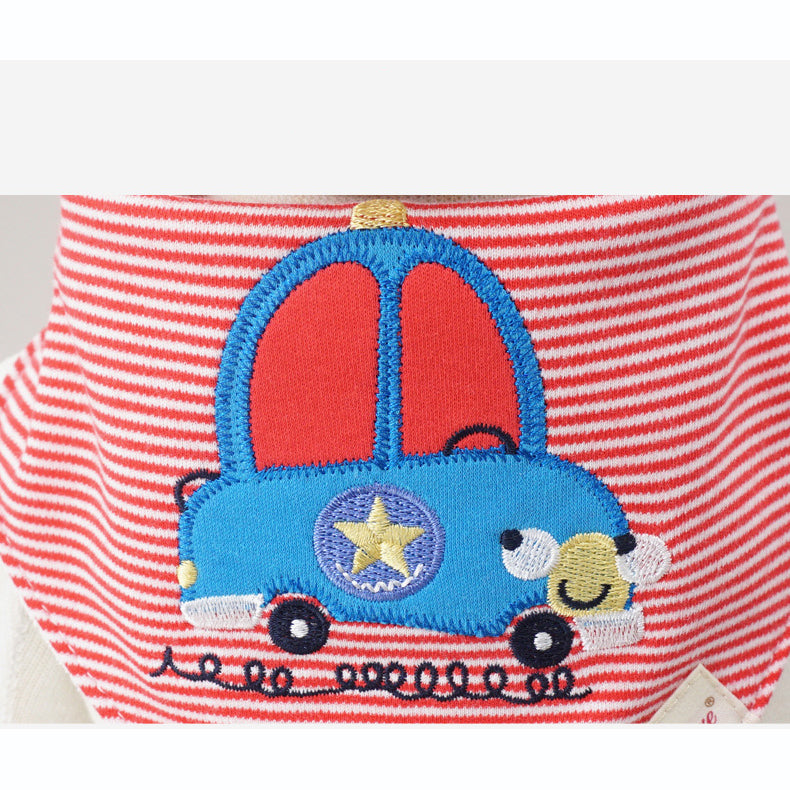 Baby Girl Cotton Towel Bibs 3 Piece Pack - 0719 - Little Kooma