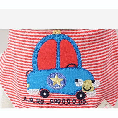 Baby Girl Cotton Towel Bibs 3 Piece Pack - 0719 - Little Kooma