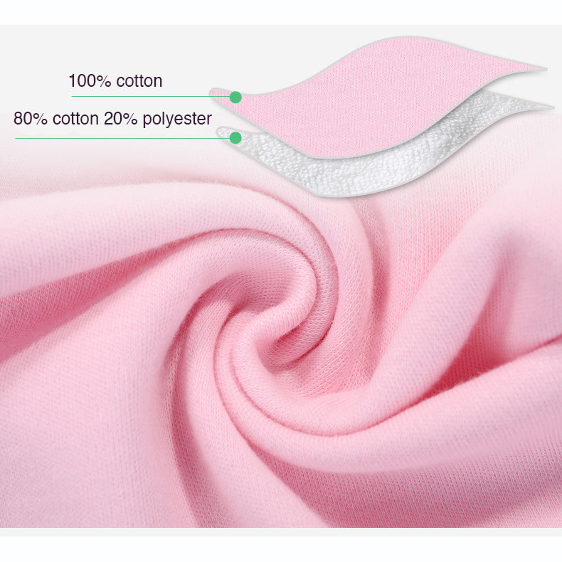 Baby Girl Cotton Towel Bibs 3 Piece Pack - 0719 - Little Kooma