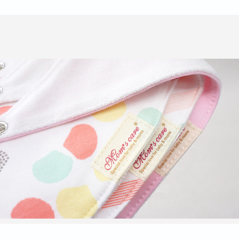 Baby Girl Cotton Towel Bibs 3 Piece Pack - 0719 - Little Kooma