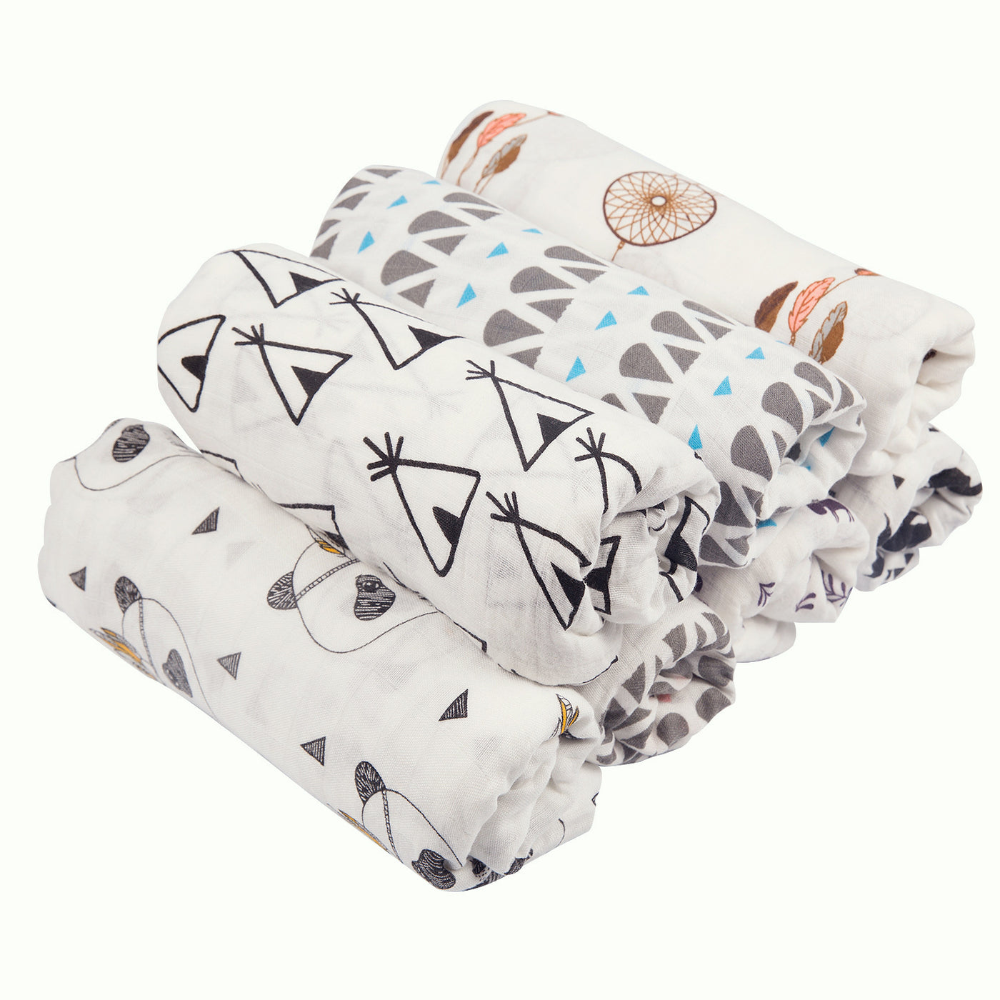 Baby Kid Single Layer Bamboo Fibre Blanket Swaddle 120*120 - 0605 - Little Kooma