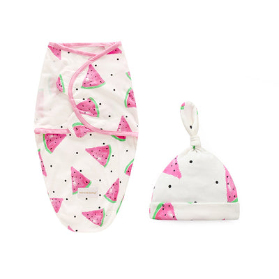 Baby Swaddle n Hat 2 Pack Magic Tape - 0605 - Little Kooma