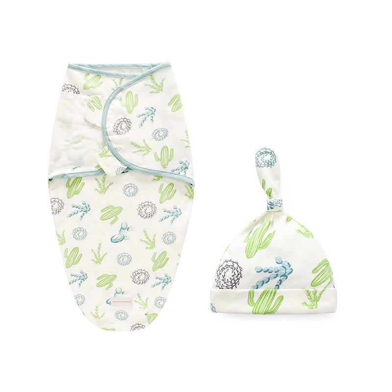 Baby Swaddle n Hat 2 Pack Magic Tape - 0605 - Little Kooma