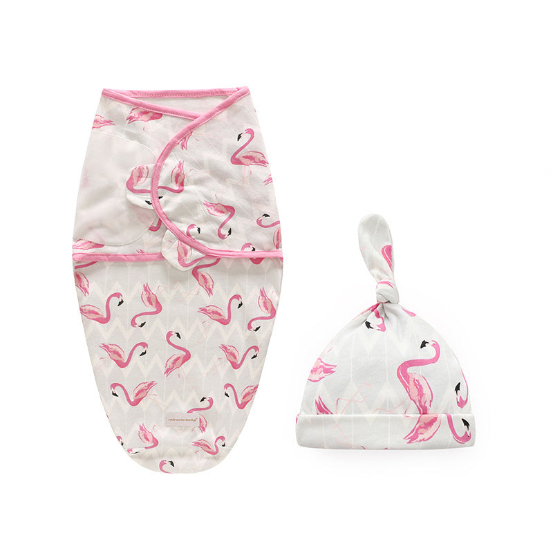 Baby Swaddle n Hat 2 Pack Magic Tape - 0605 - Little Kooma