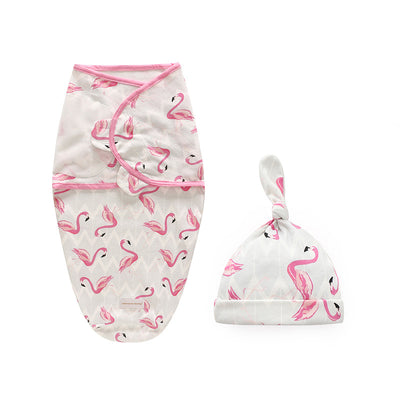 Baby Swaddle n Hat 2 Pack Magic Tape - 0605 - Little Kooma