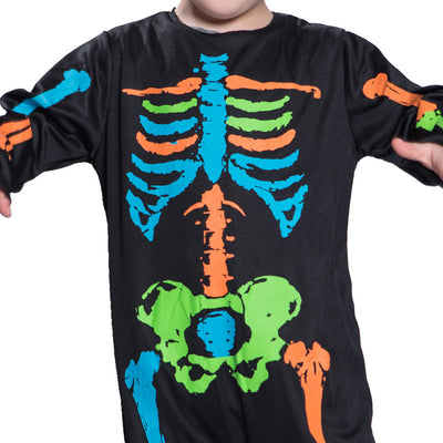 Kids Halloween Costume Colorful Skeleton FT20464 - Little Kooma