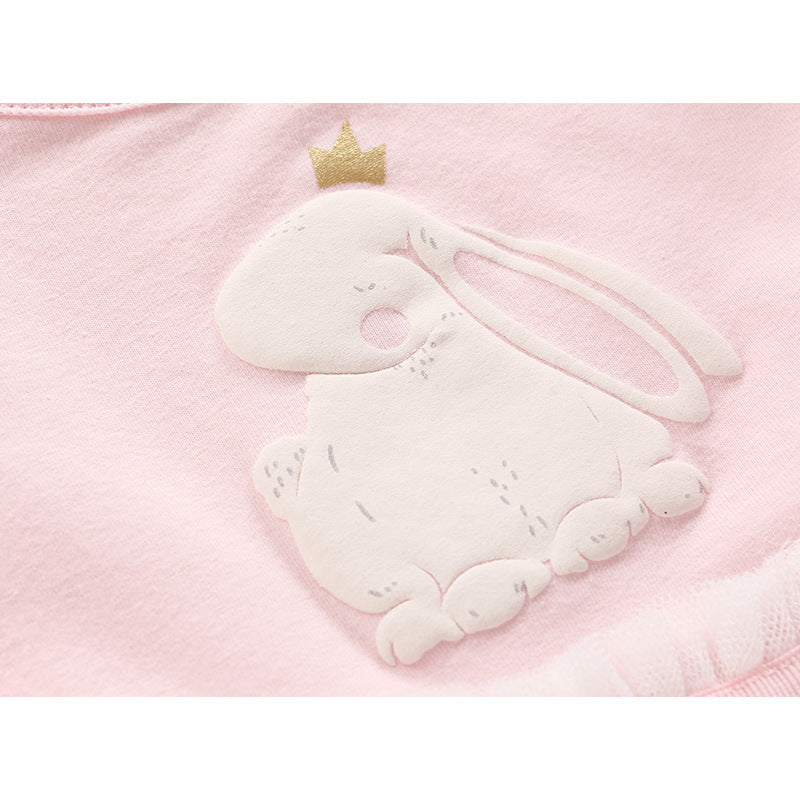 Baby Girl Skirt Romper w Bunny - Little Kooma