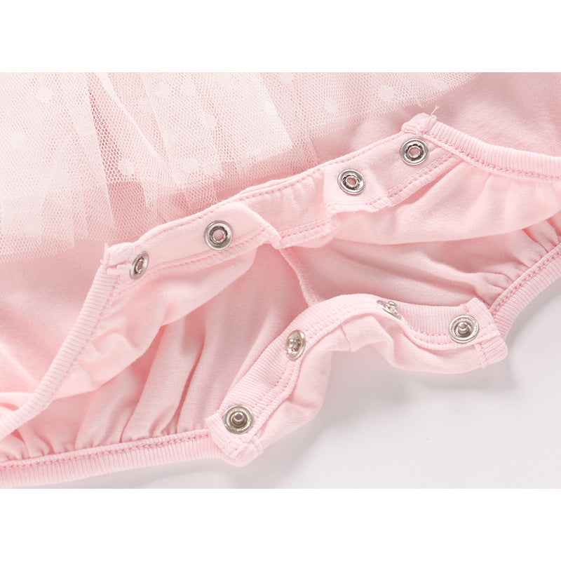 Baby Girl Skirt Romper w Bunny - Little Kooma