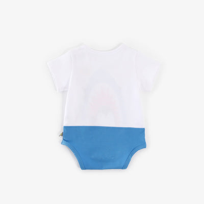 Baby Splicing Bodysuit w Penguin Shark Whale - 1009 - Little Kooma