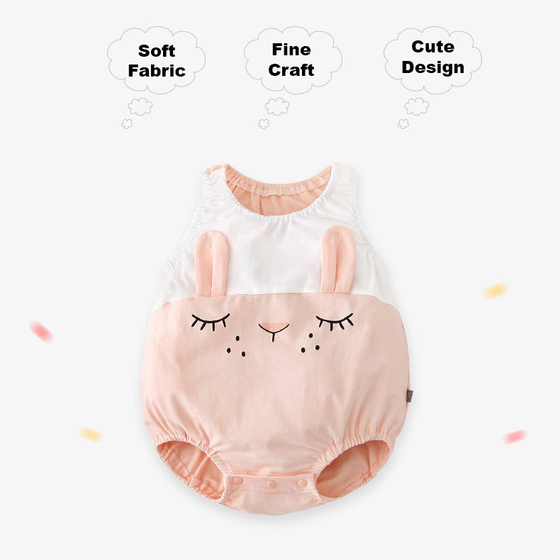 Baby Bunny Bear Sleevess Bodysuit - Little Kooma