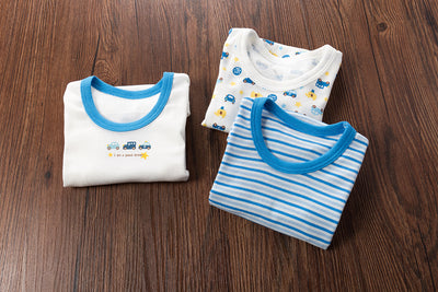 Baby Kid Boys Long Sleeve T-shirt Pants Pajamas Cars 3 Pack - Little Kooma