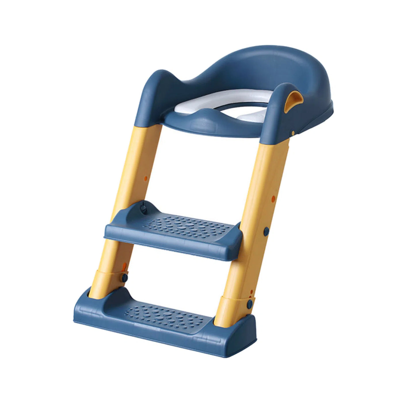 Baby Toddler Kids Boy Girl Standard Potty Training Seat with Ladder Toilet Seat with Step Stools Non-Slip Potty Chair with Splash Guard and Handles - Little Kooma