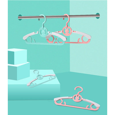 Baby Kids Dry Wet Adjustable Width Clothes Hangers 5 Piece Pack - Little Kooma