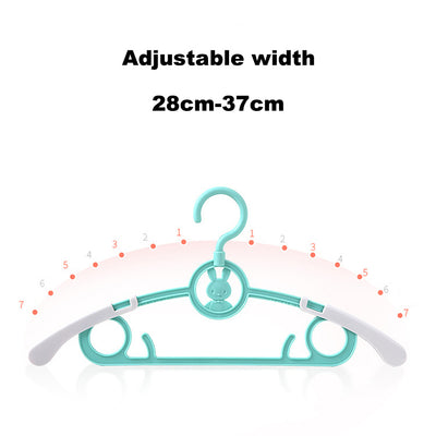 Baby Kids Dry Wet Adjustable Width Clothes Hangers 5 Piece Pack - Little Kooma