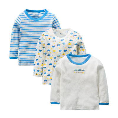 Baby Kid Boys Long Sleeve T-shirt Pants Pajamas Cars 3 Pack - Little Kooma