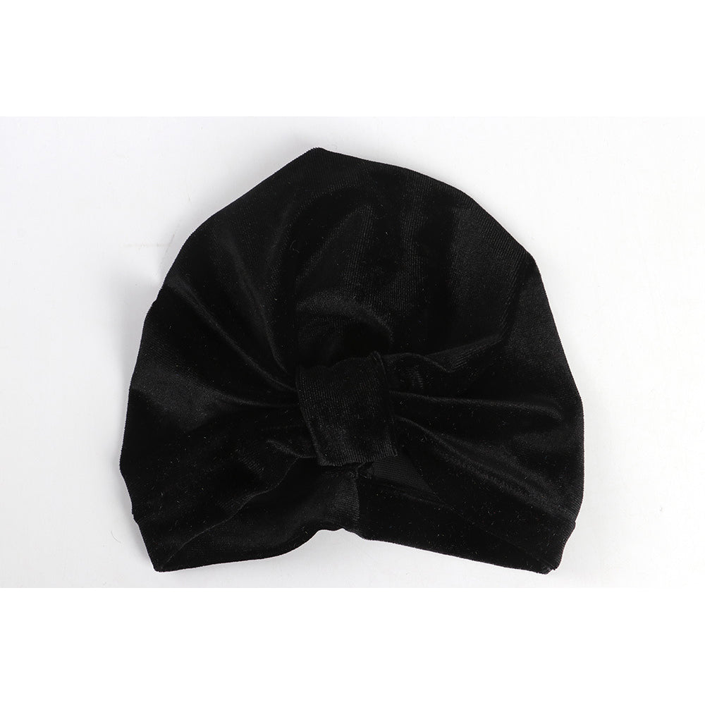 Baby Girl's Velour Turban Hat w Knot - 0816 - Little Kooma